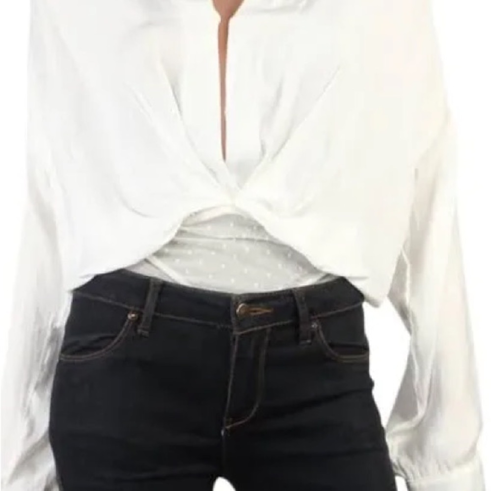 Free People Ladylike Bodysuit | Ivory | M | NWT - Picture 6 of 9